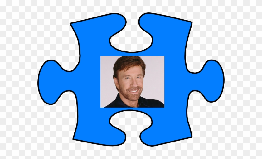 Blue Jigsaw Puzzle Pieces Clip Art - Single Puzzle Pieces Blue #1184382
