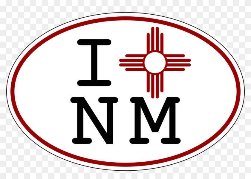 I Zia Nm White Oval Decal - New Mexico Nm Home State Wood Id Tag Luggage Card Suitcase #1184393