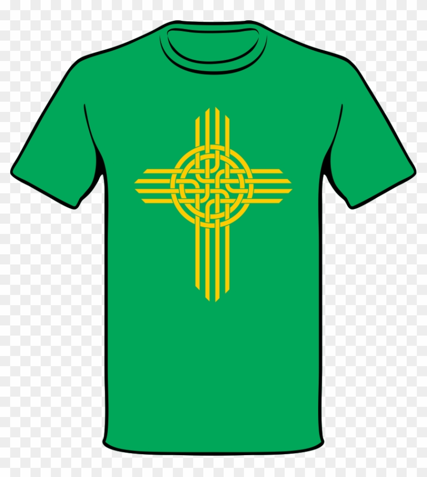 Celtic Zia Cross Shirt - Symbols Of New Mexico #1184407