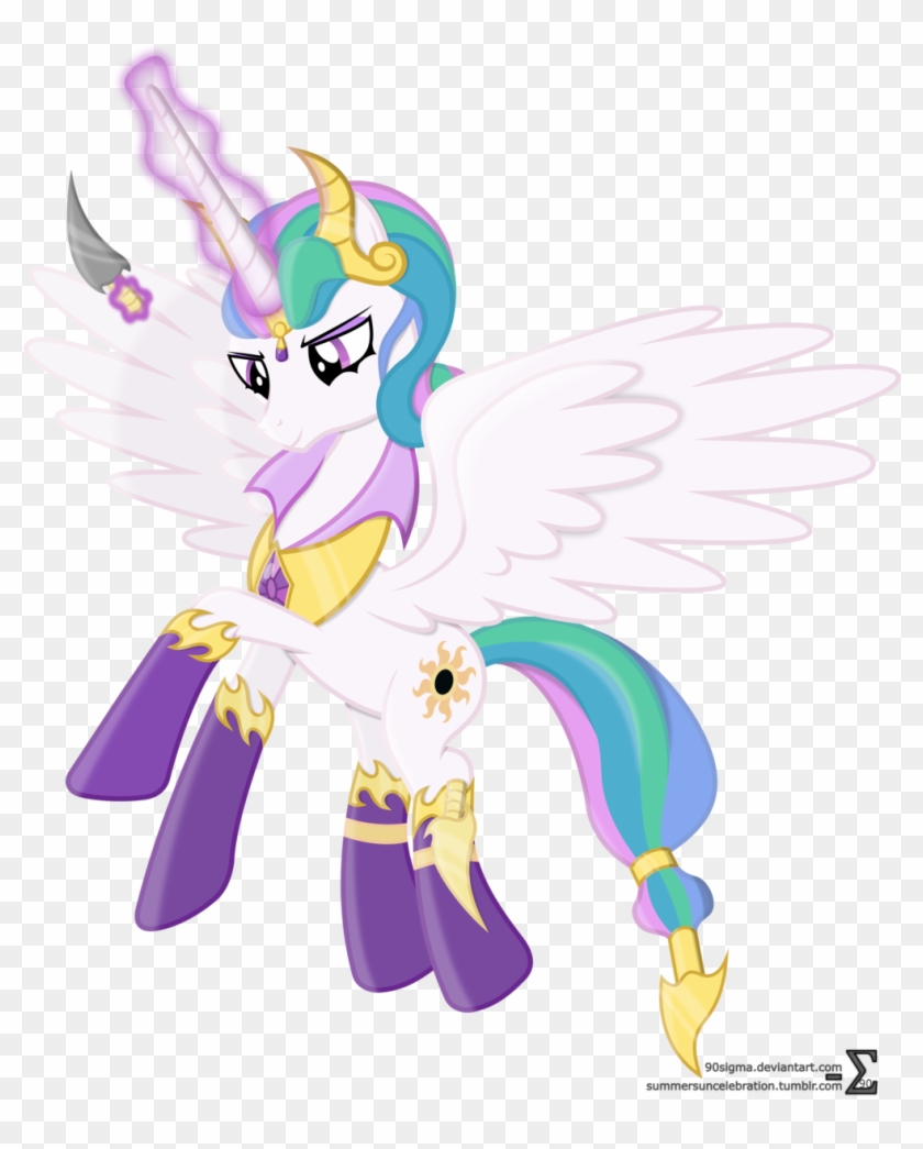 Evil Princess Celestia By 90sigma On Deviantart - Mlp Evil Princess Celestia #1184712