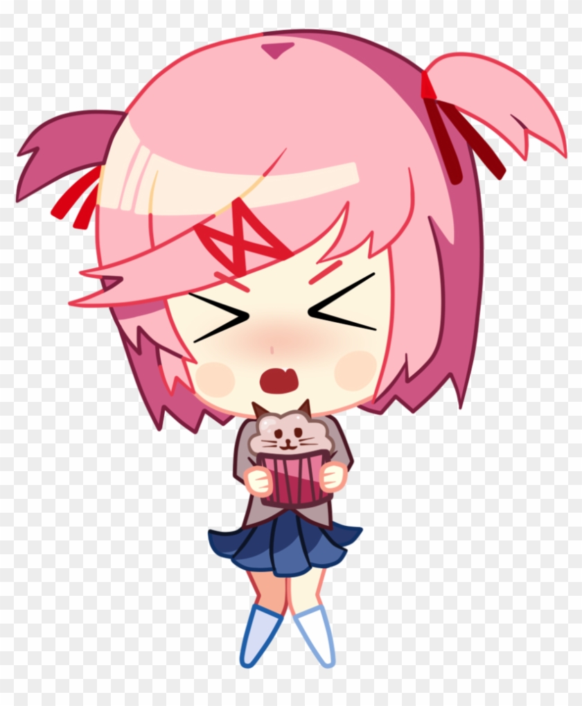 J Just Eat It Y You Idiot - Doki Doki Literature Club Natsuki Sticker #1184804