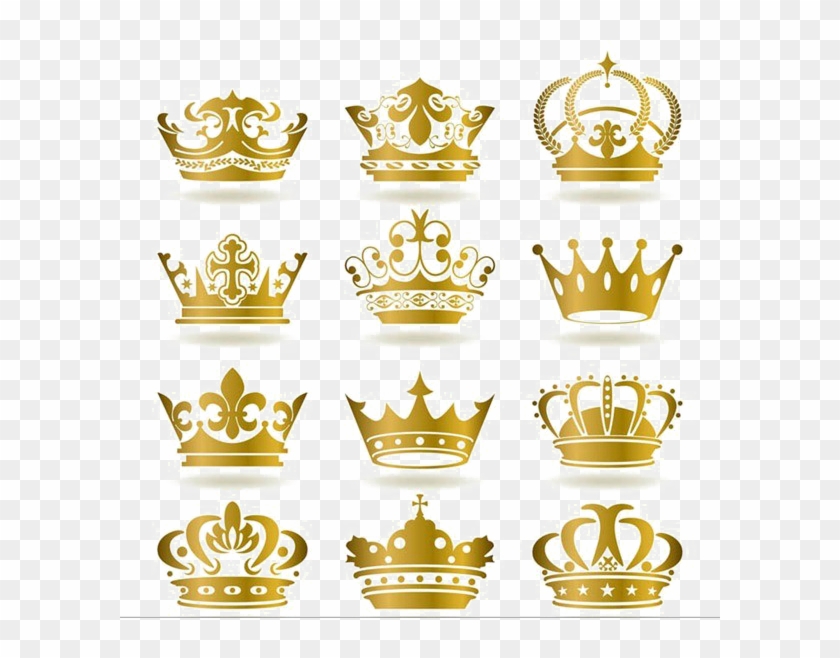 Golden Crown Png Transparent Image - Crown Gold Color #1184934