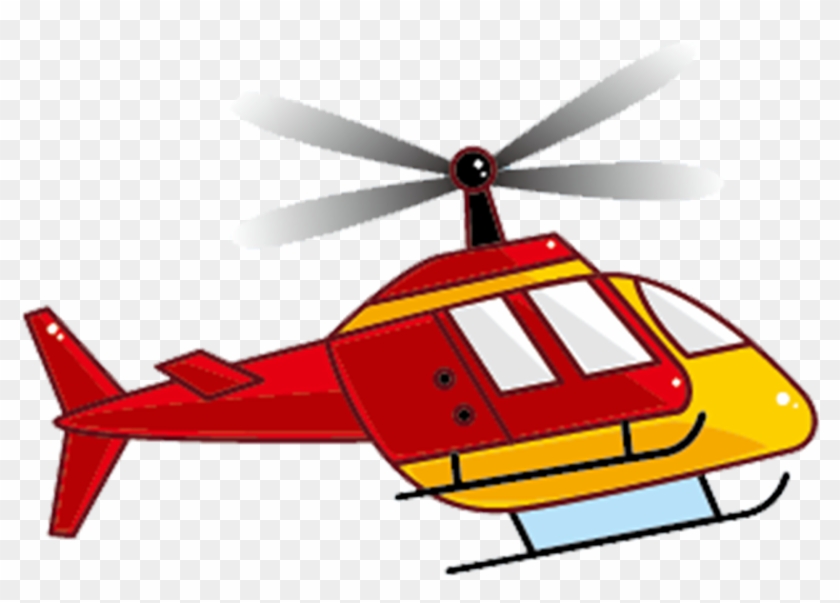 Helicopter Rotor Airplane - Cartoon Helicopter Transparent #1184981