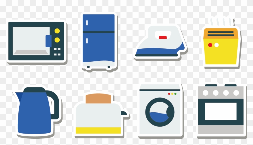 Home Appliance Kitchen Refrigerator Icon - Electrodomesticos Vector #1185007