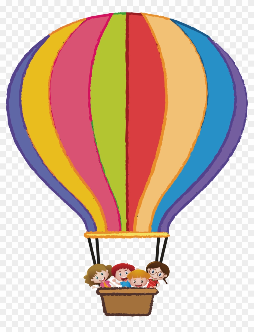 Flight Hot Air Balloon Illustration - Air Balloon Cartoon Png #1185011