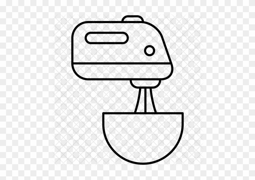 Kitchen Mixer Icon - Line Art #1185013