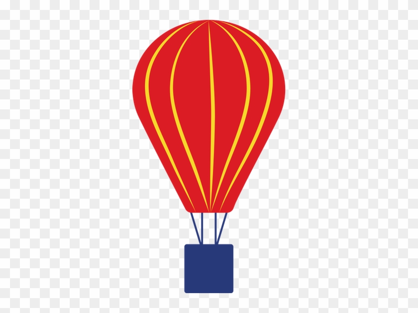 Illustration Of Red Color Parachute Icon - Hot Air Balloon #1185034