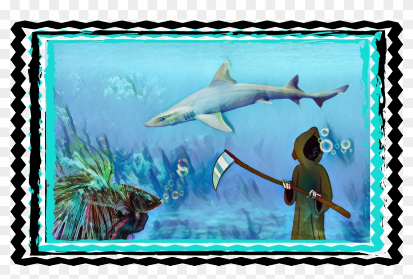 Photo Layer Clipart Shark Grim Reaper - Great White Shark #1185075