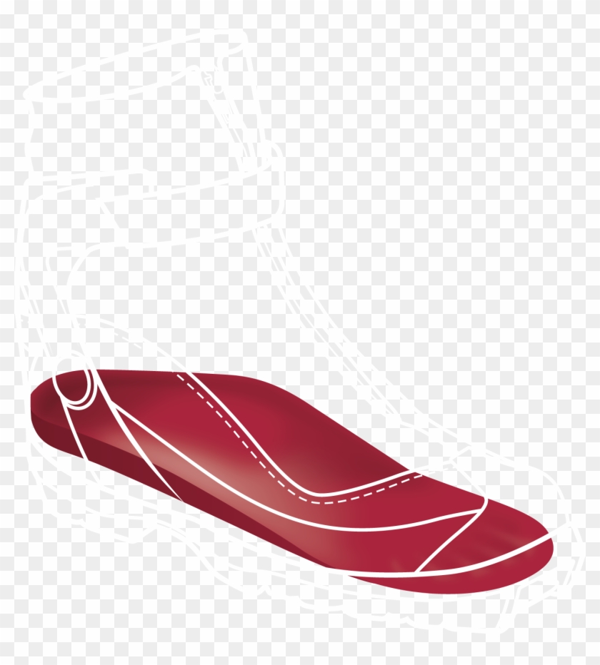 Cross Country Skating Boot White Outline - Illustration #1185137