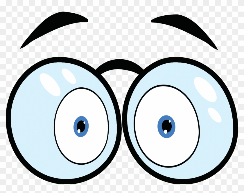 Eyes With Glasses Clip Art - Eyes Cartoon - Full Size PNG Clipart