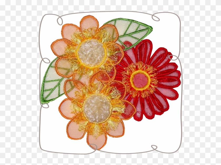 3d Flowers - Embroidery #1185233