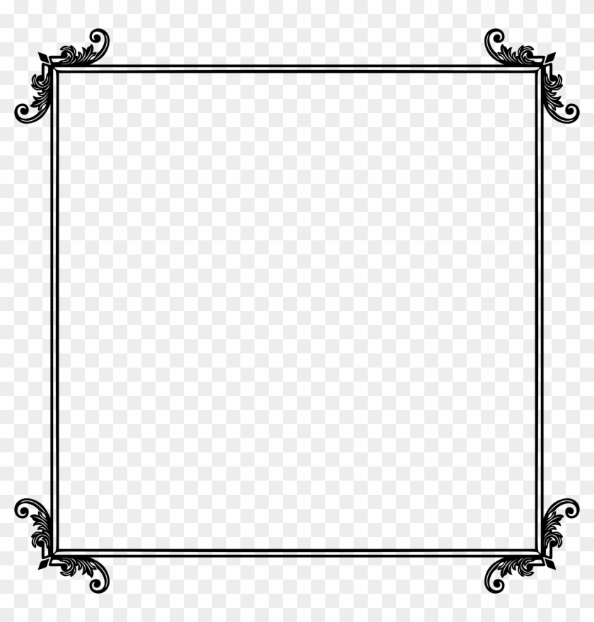 Ornamental Flourish Frame Extrapolated 5 - Decorative Ornamental Frame Png Flourish #1185280