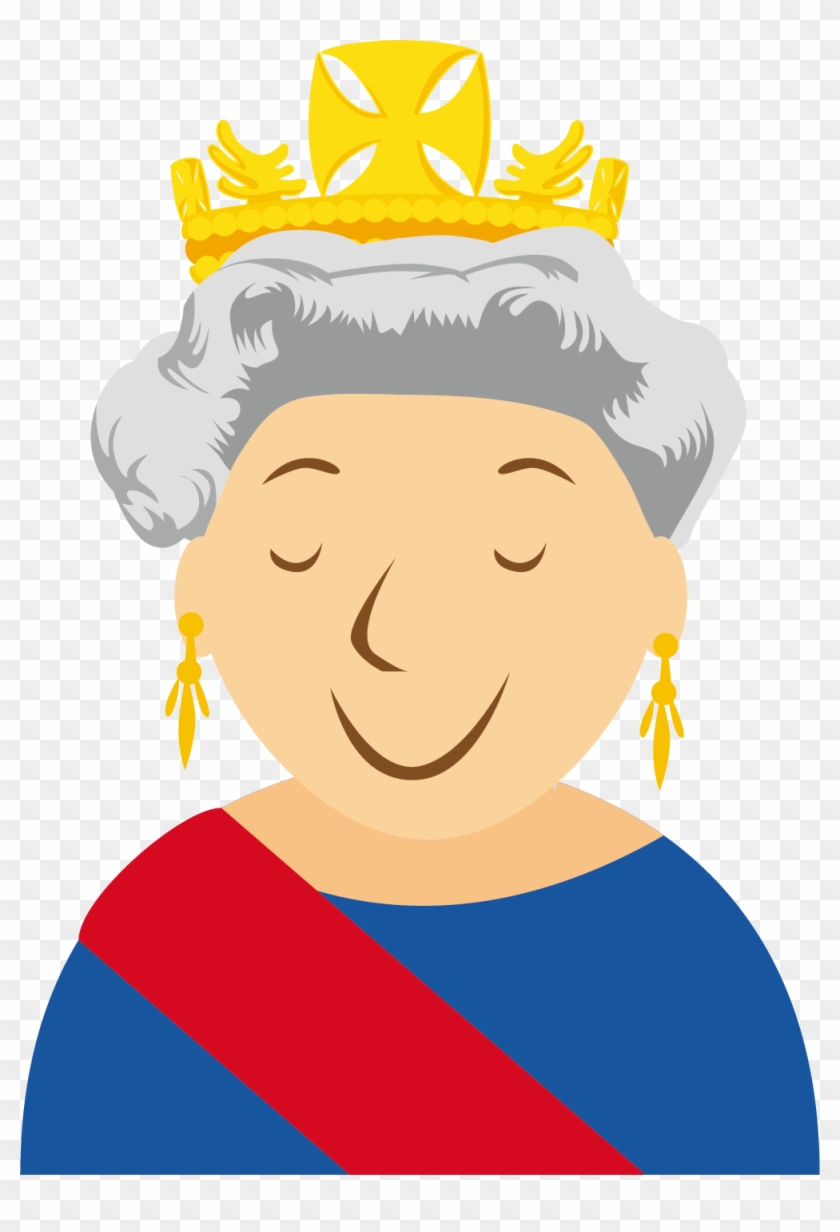 London Cartoon Clip Art - Queen Of England Cartoon #1185284