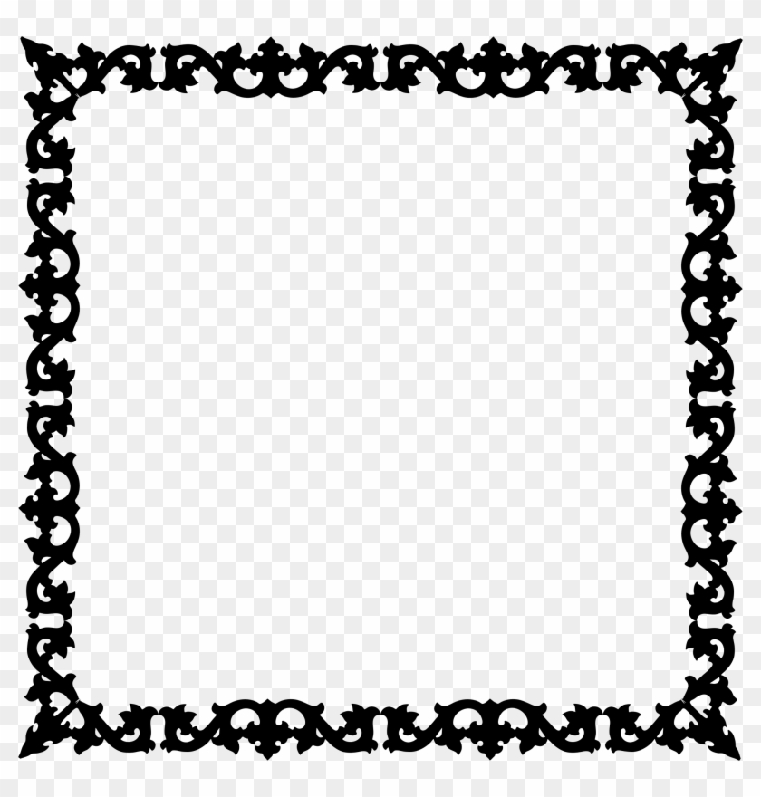 Big Image - Border Design Black And White Heart #1185305