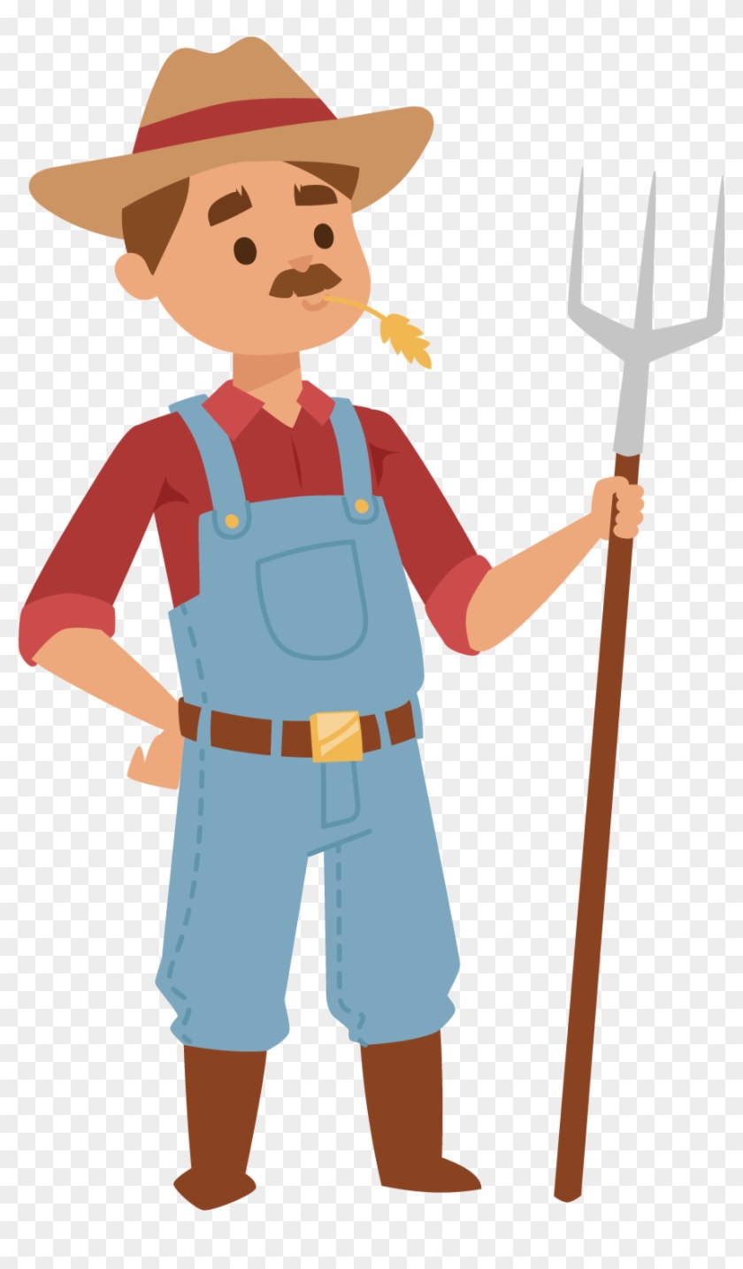 Cartoon Farmer No Background - Free Transparent PNG Clipart Images Download