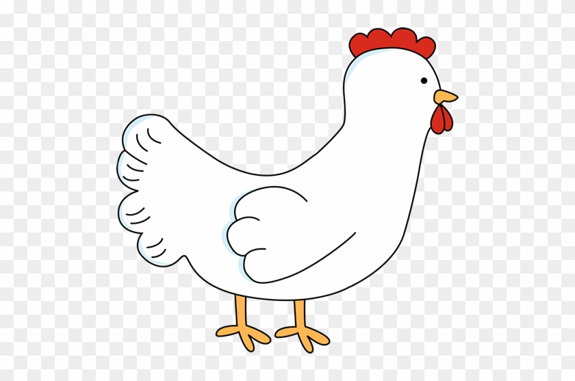 Cute White Chicken - Cute Chicken Clipart #193255