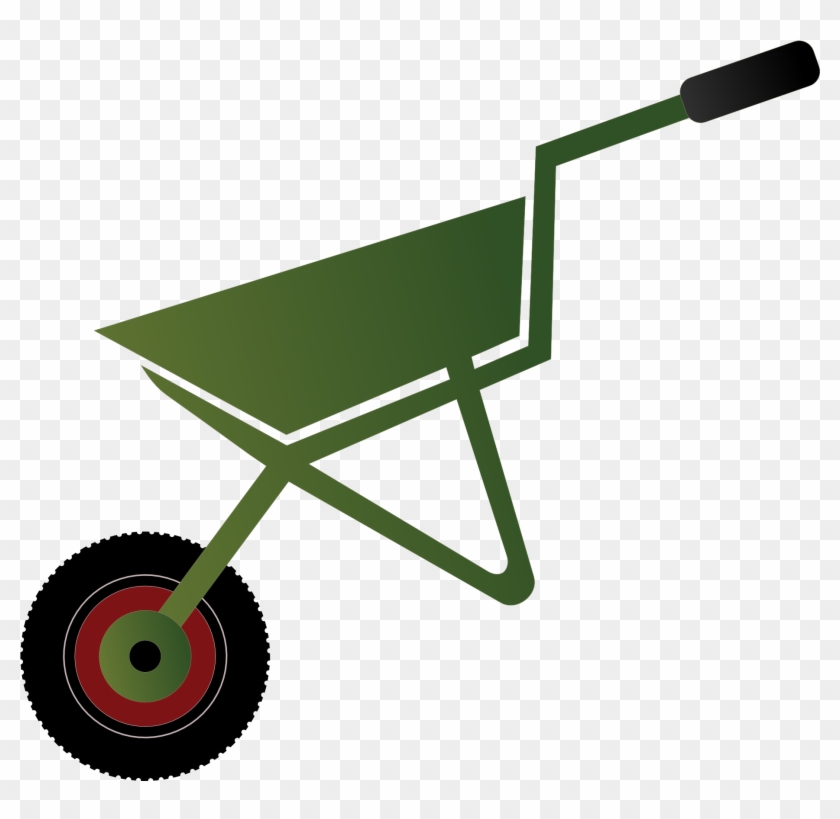 Abstract Farm Wheel Barrow 1969px 200 - Clip Art Farm Tools #193270