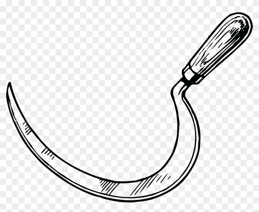Free Clipart Of A Sickle - Sickle Drawing #193277