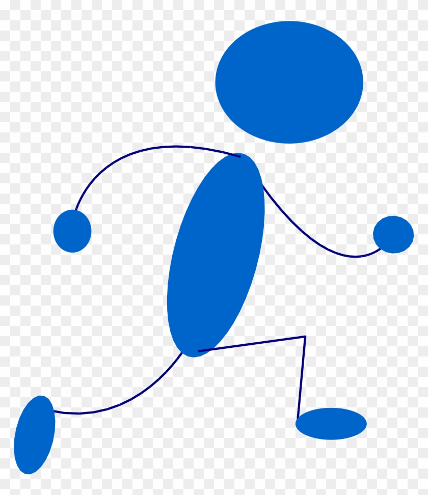 Free Vector Blue Man Clip Art - Blue Man Clip Art #193284