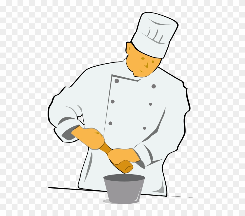 Chef Black White Line Art 41 - Chef Clip Art #193434