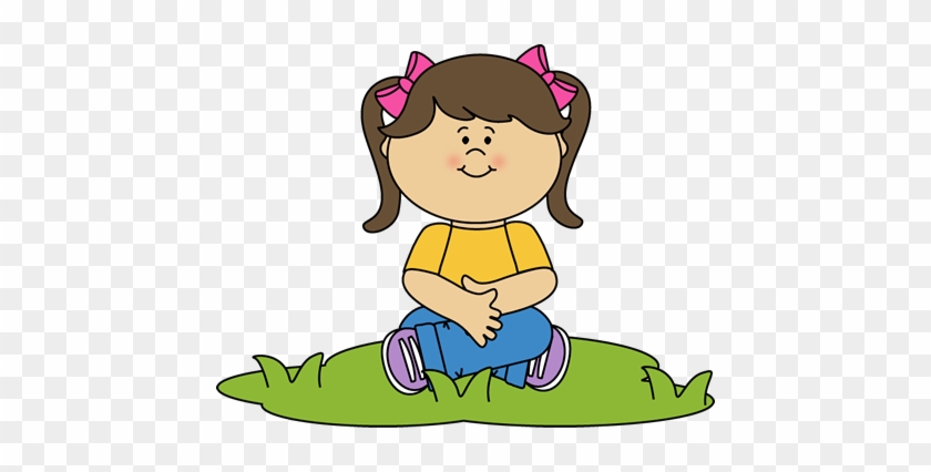 Grass Clipart Png Transparent - Girl Sitting Clipart #193471