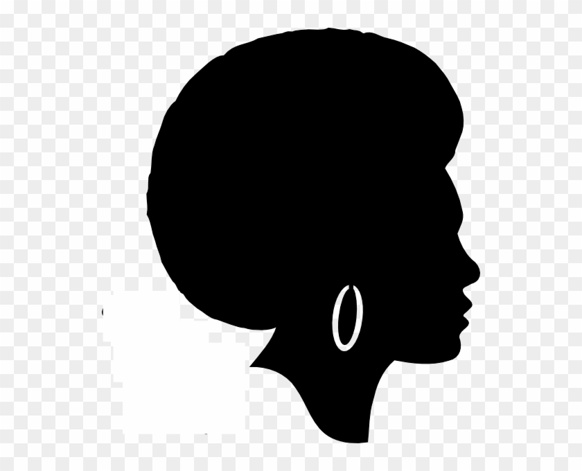 Girl with silhouette black afro Black Girl