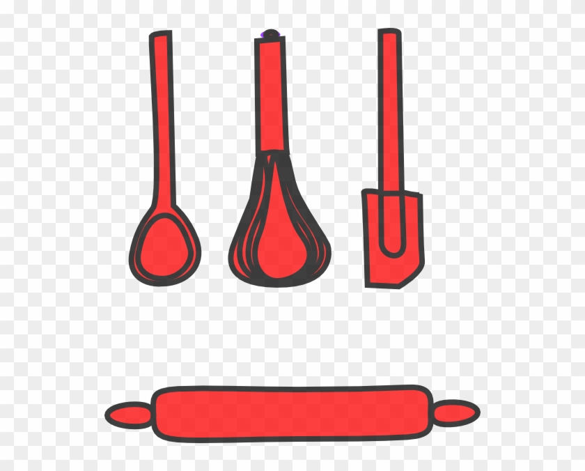 Bakery Red Clip Art - Red Rolling Pin Clip Art #193721