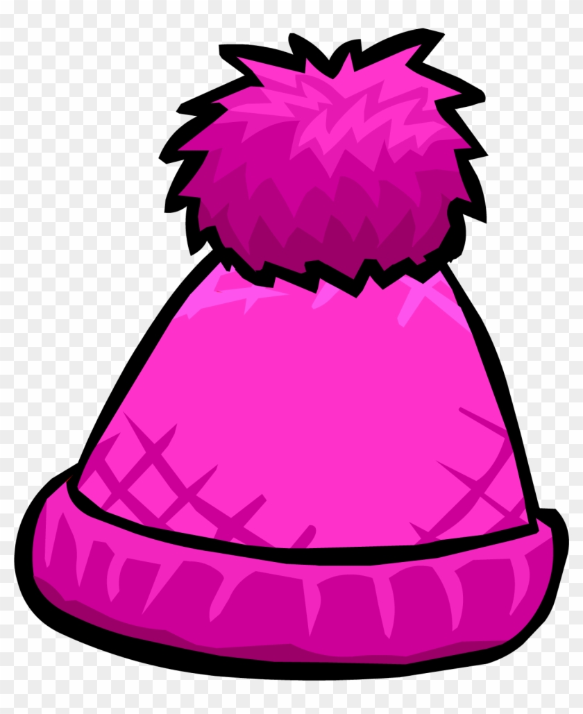 Club Clipart Pompom - Club Penguin Pink Hat #193877