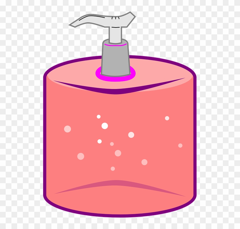 My Shower Is Full Of Pink-bottled Shampoos, Conditioners, - Hand Sanitizer Clip Art #194039