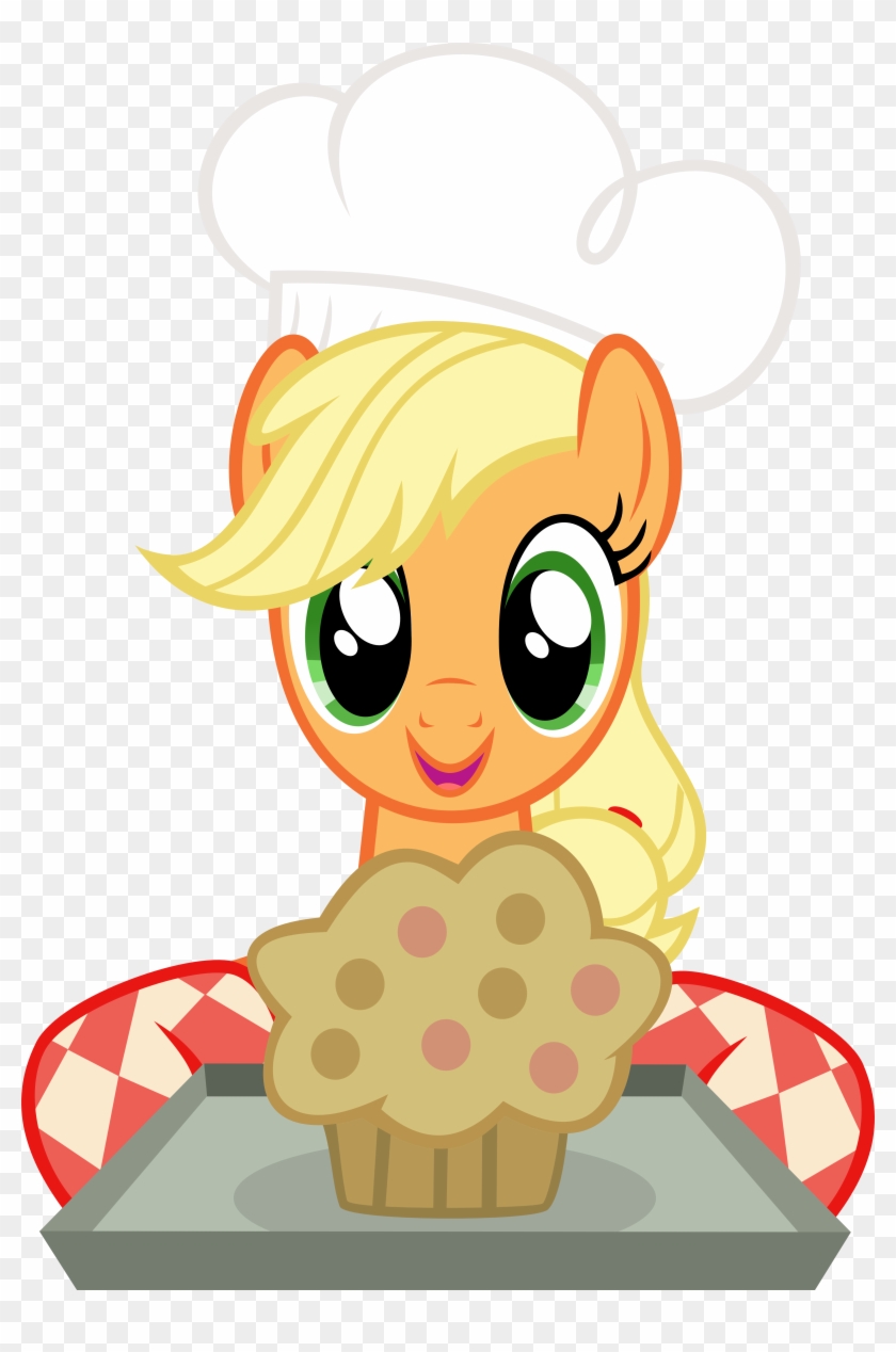 Abydos91, Baking, Chef's Hat, Hat, Muffin, Safe, Simple - Applejack And Princess Cadence #194166