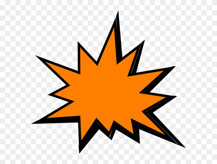 Orange Comic Pow Clip Art At Clipart Library - Comics Clipart Png #194173