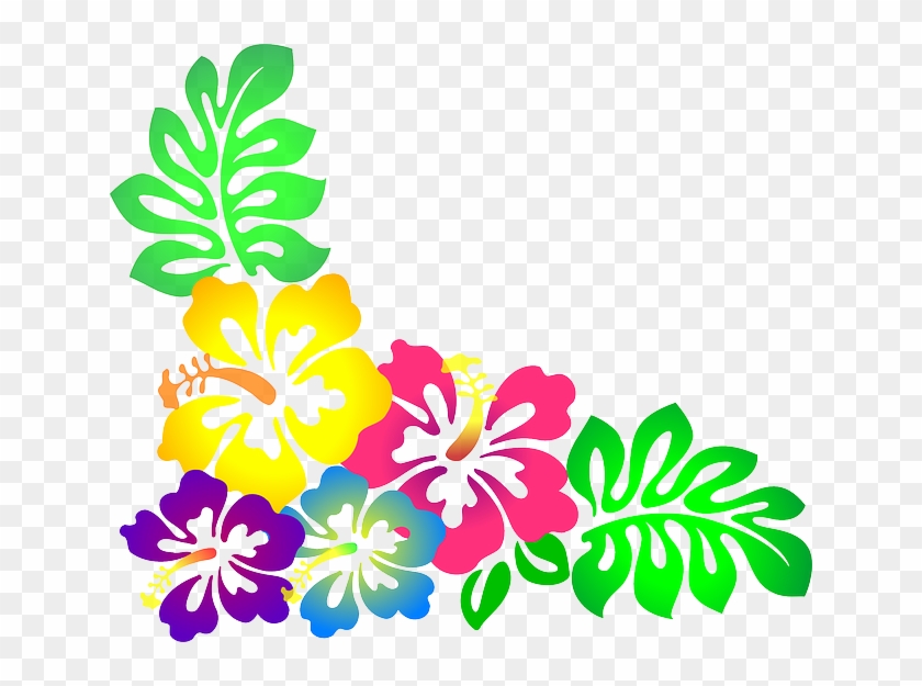 Hibiscus Flower Clip Art - Hawaiian Flower Clipart #194278