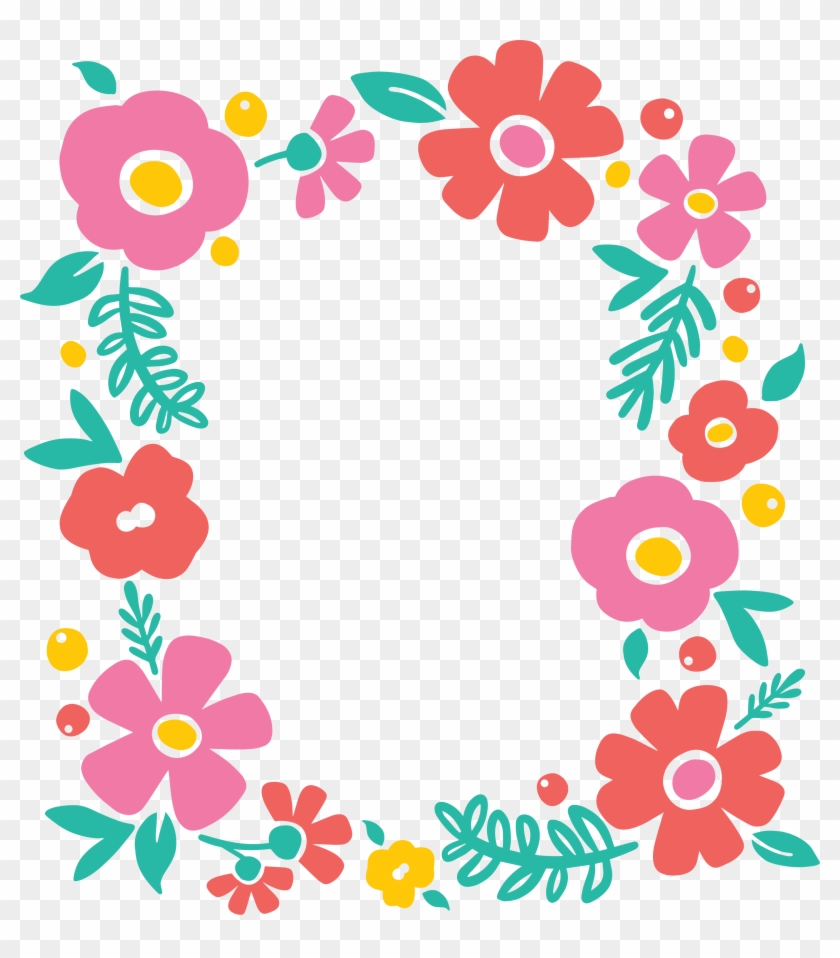 Floral Frame Png - Flower Border Svg Curcuit #194281