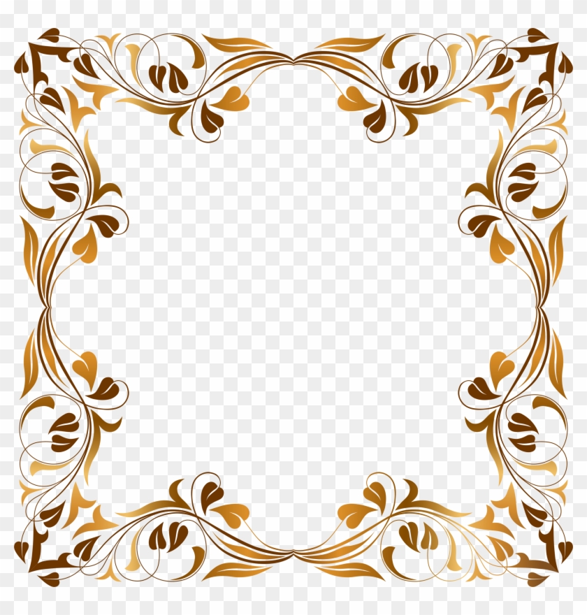 Ornament Clip Art - Floral Flourish Frame #194293