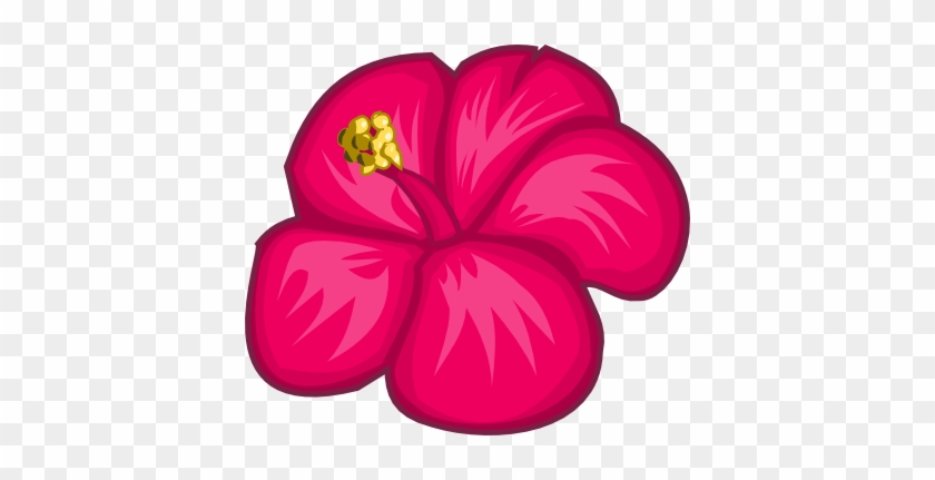 Pink Hibiscus Flower Clipart - Contoh Gambar Ilustrasi Bunga #194291