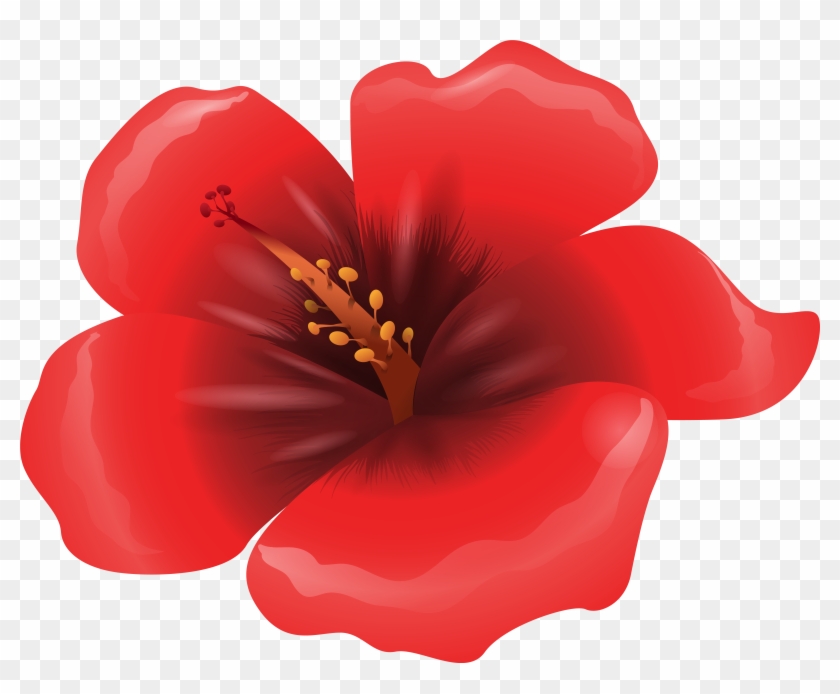 Large Red Flower Clipart Png Image - Clip Art #194356