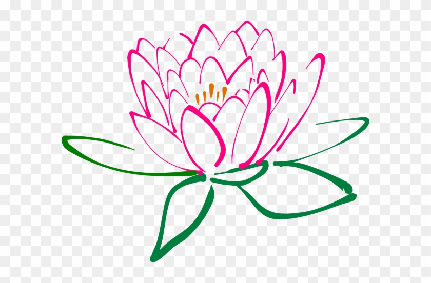 Pink Lotus Clip Art At Clker - Lotus Flower Clip Art #194361