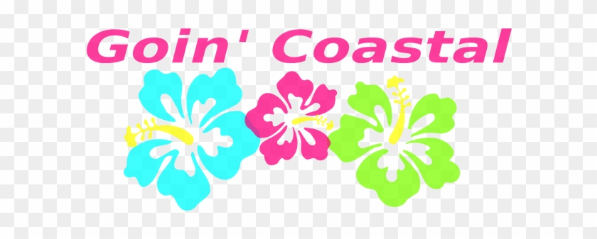 Going Coastal Flowers Clip Art - Coastal Clip Art #194391