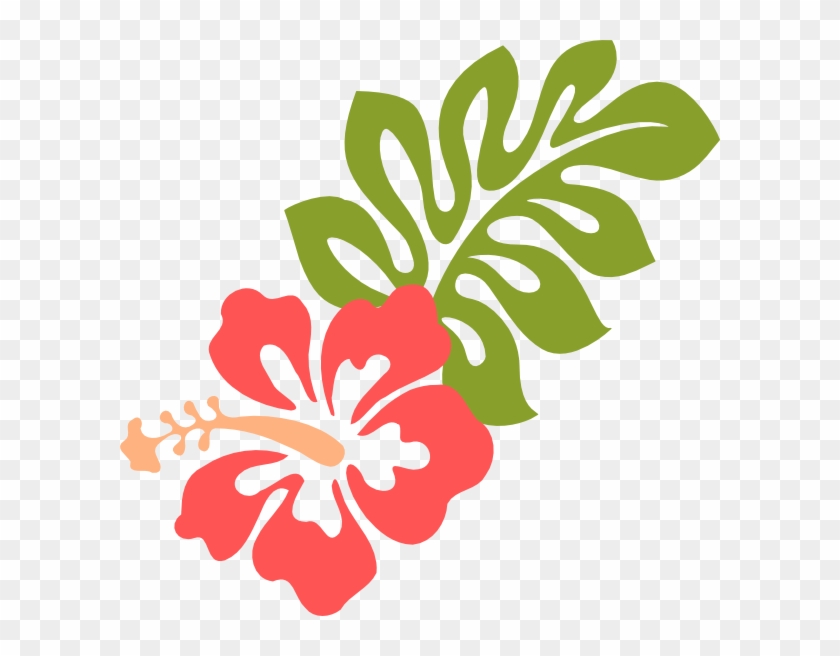 Coral Hibiscus Clip Art - Hibiscus Clipart #194405