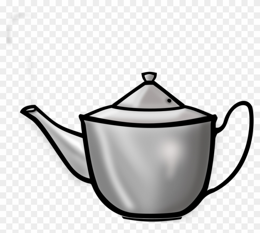 Metal Tea Pot Clipart, Vector Clip Art Online, Royalty - Tea Pot Clip Art #194435