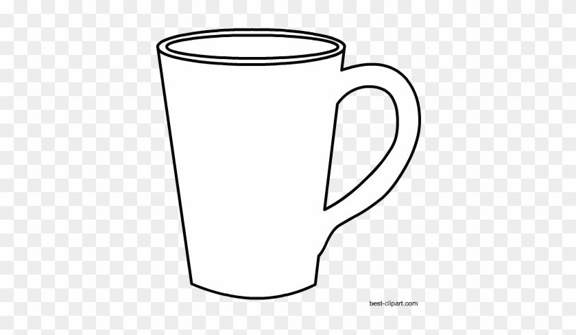 Black And White Coffee Mug Clip Art Free - Coffee Cup #194438