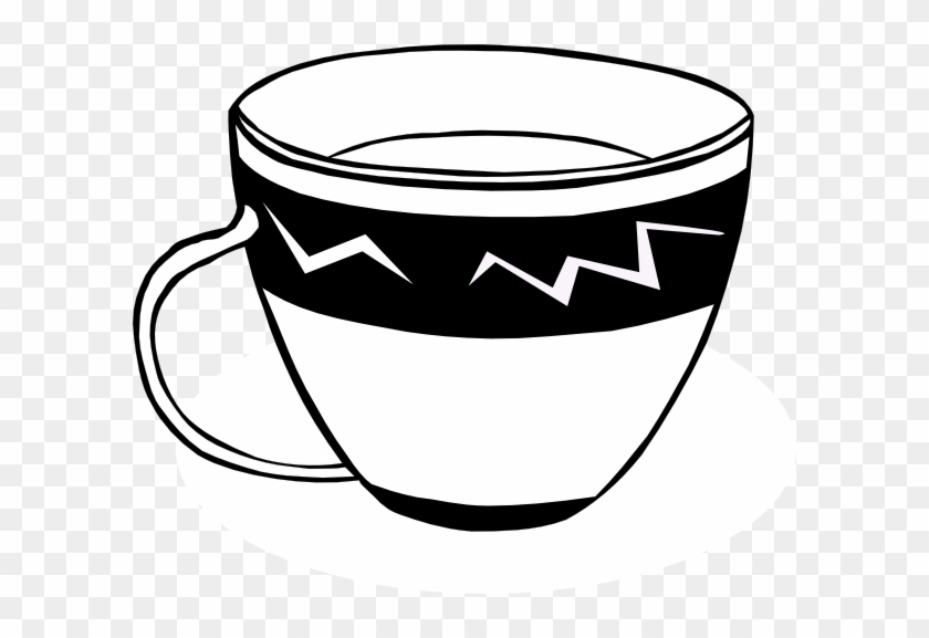 Png Cup Black And White Transparent Cup Black And White - Tea Cup Clip Art #194442