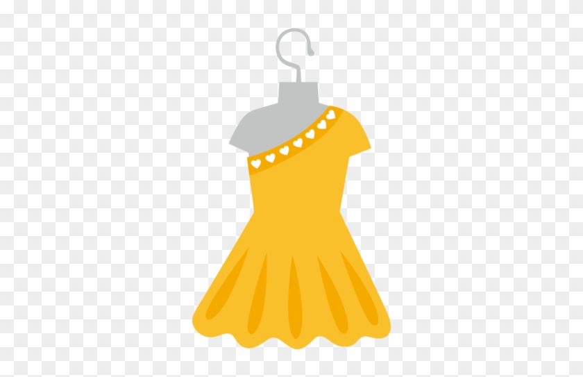 Yellow Dress Clip Art - Yellow Dress Clipart #194458