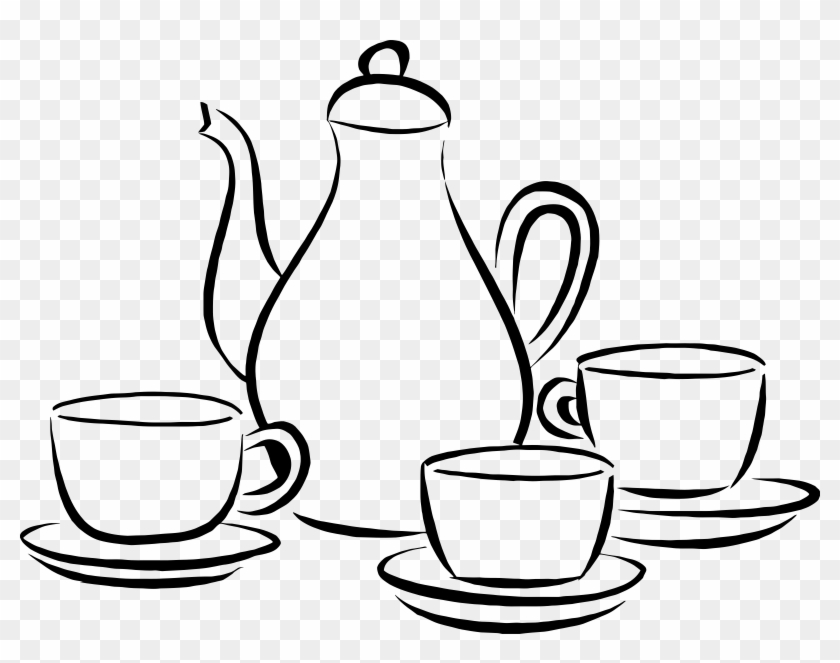 This Free Icons Png Design Of Coffee Pot And Cups - Coffee Pot And Cups #194488