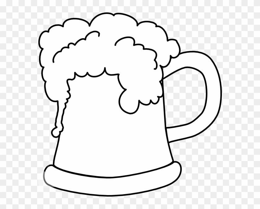 Beer Stein Outline Clipart - Beer Mug Clip Art #194490