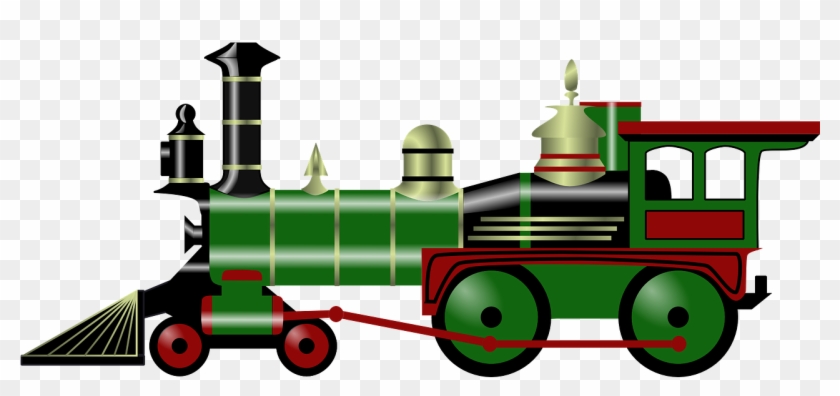 Steam Clipart Kereta Api - Christmas Train Clip Art #194496