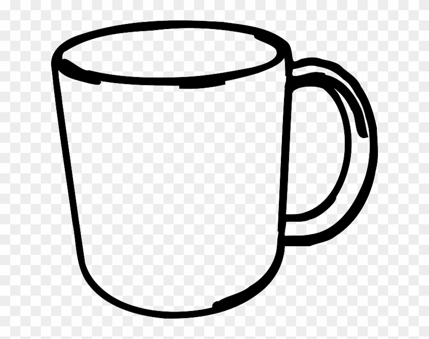 Mug Black And White Drawing #194735