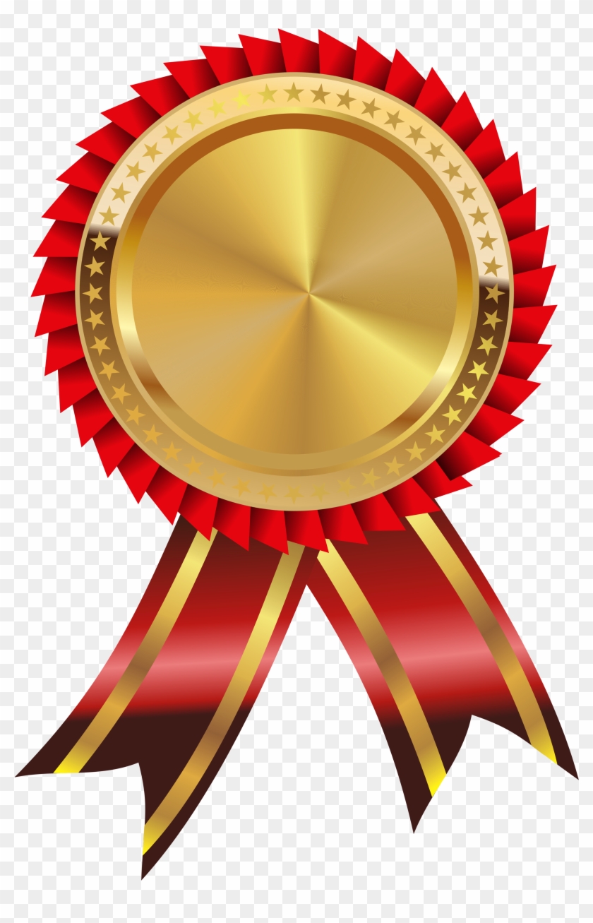 Gold Medal Clipart Savoronmorehead - Gold Medal Ribbon Png #194776