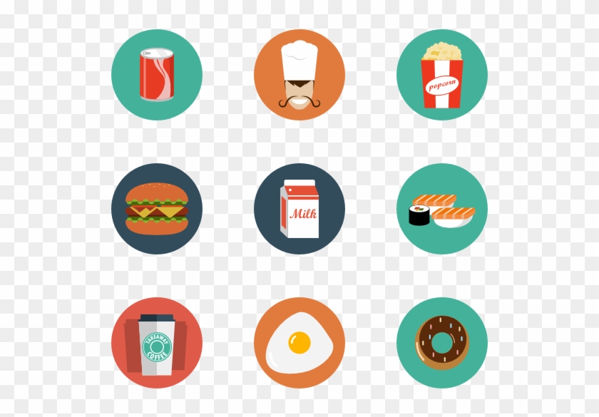 Food & Drink 13 Icons - Graphic Design Flat Icon #194862