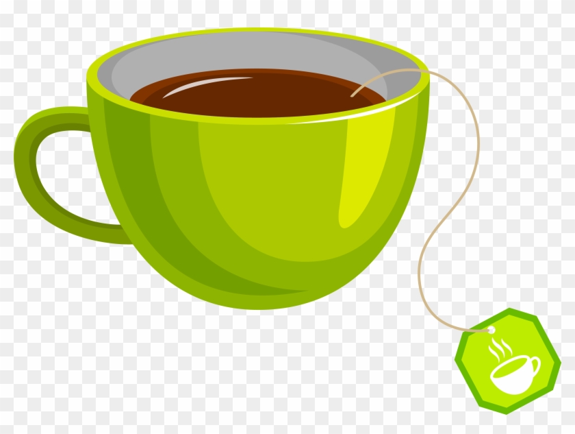 Green Tea Coffee Cup Teacup - Tea Cup Vector Png #194880